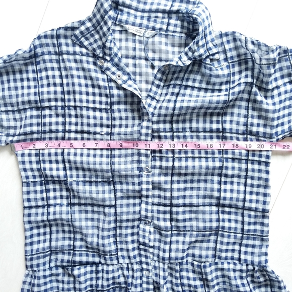 Zara Sheer Gingham Dress - Picture 7 of 12